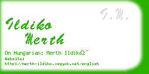 ildiko merth business card